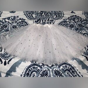 Sparkling White Tutu Skirt for Kids